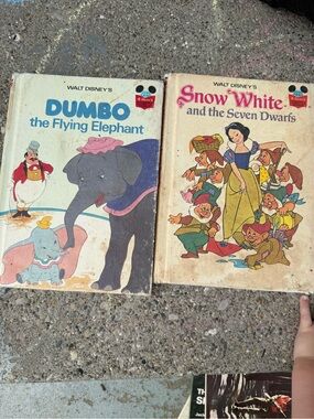 Disney Dumbo & Snow White Storybook Set - Blue, Yellow, Pink